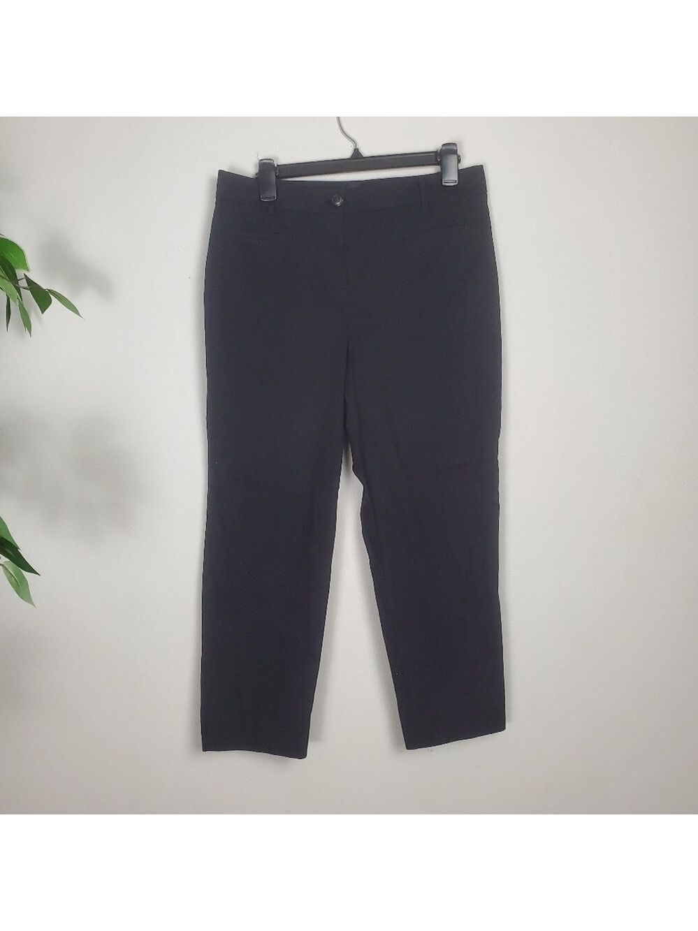 Ann Taylor Loft Black Dress Pants Women's Petite Curvy Fit 8P